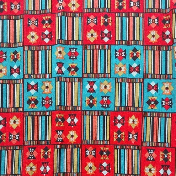 Colorful Geometric Print Women's Skirt - Picture 2 of 7